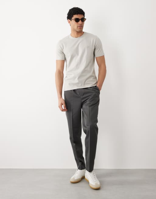 BOSS Orange – Tales – Mellangrå t-shirt med boxlogga, 2 av 5