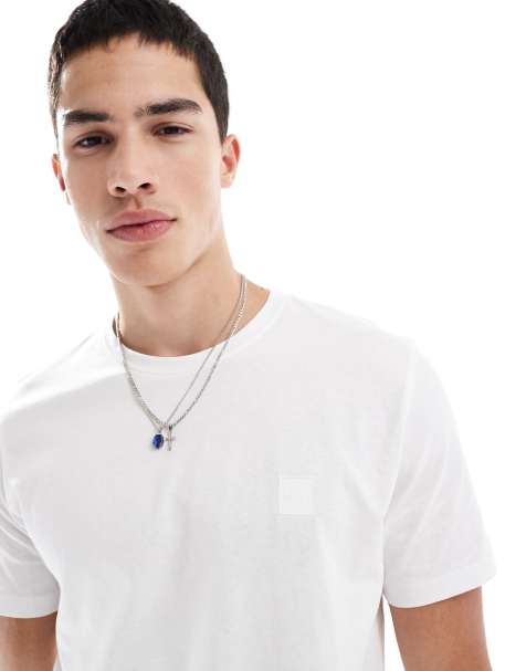 BOSS Orange - Tales - T-shirt avec logo encadré - Blanc - view 1