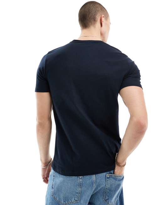 BOSS Orange - Tales - T-shirt avec logo encadré - Bleu marine, 3 de 4
