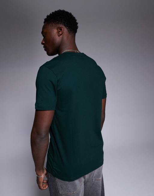 Mens Tshirt Boss Green T Shirts BOSS Bodywear Ribbed T-shirt In