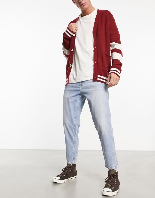 BOSS Orange Tatum BC-C tapered fit jeans in mid blue ASOS