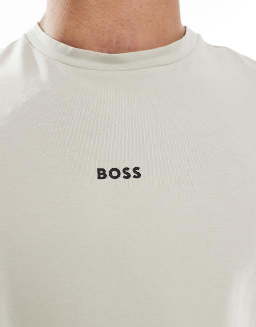 BOSS Orange – Tchup – Beżowy T-shirt, 3 z 4
