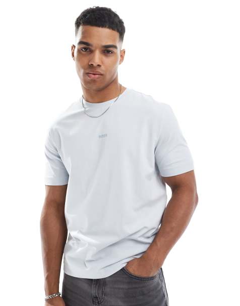 Boss Orange Tchup logo t-shirt in light grey