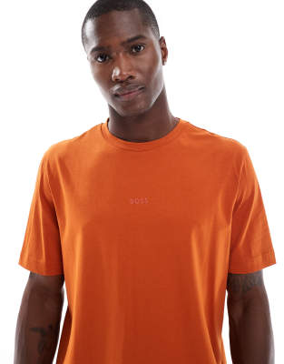 BOSS Orange Tchup logo T-shirt in burnt orange - view 1