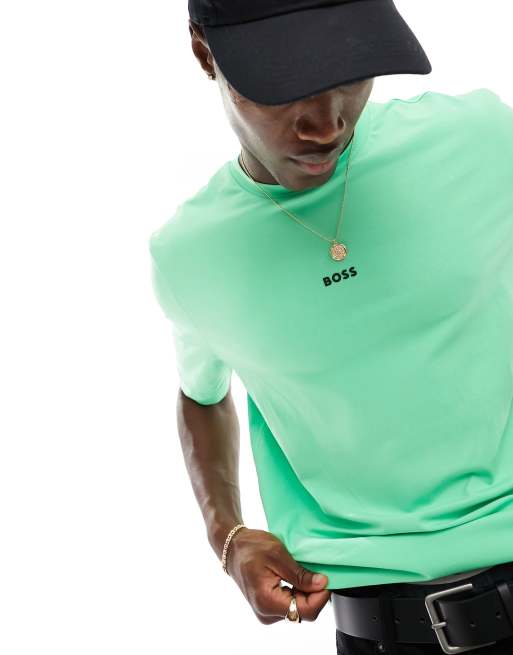 BOSS Orange TChup logo t-shirt in green