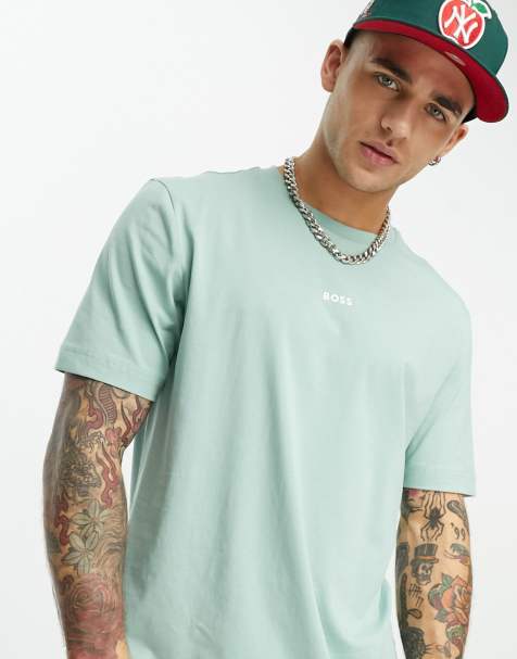 BOSS Orange Tchup relaxed fit logo t-shirt in green - view 1