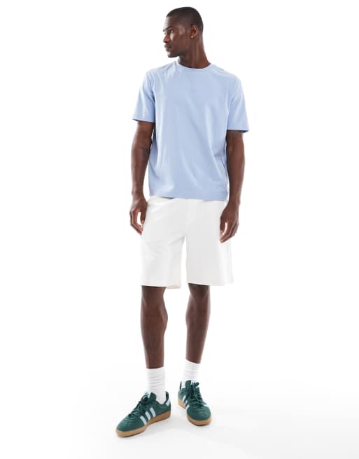 BOSS Orange - Tchup - T-shirt azzurra, 3 di 4