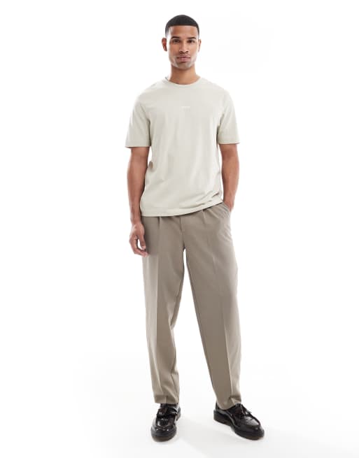 BOSS Orange - Tchup - T-shirt beige, 2 di 5