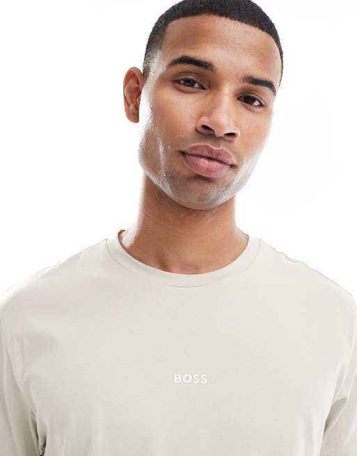 BOSS Orange - Tchup - T-shirt beige, 3 di 5