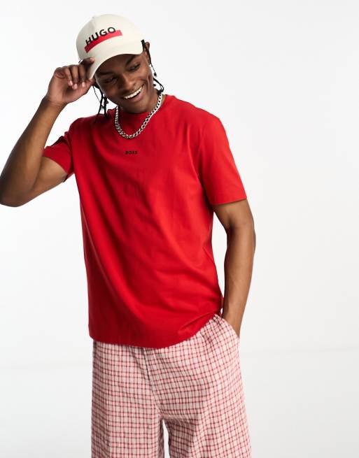 BOSS Orange - TChup - T-shirt comoda rosso acceso
