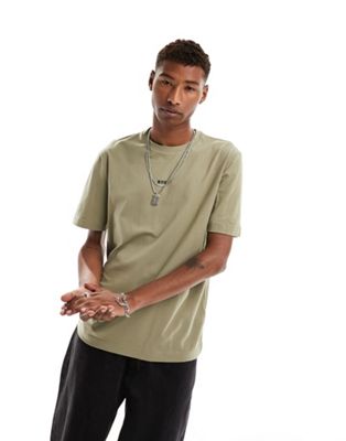 BOSS Orange TChup relaxed fit  t-shirt in pastel green - ASOS Price Checker