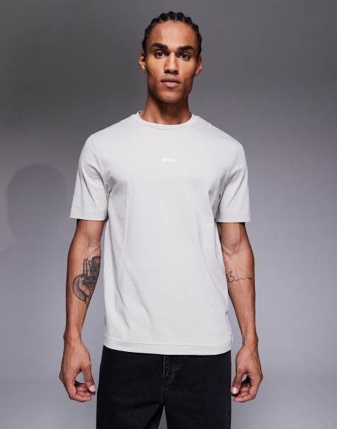 BOSS Orange - Tchup - T-shirt grigio medio - view 1