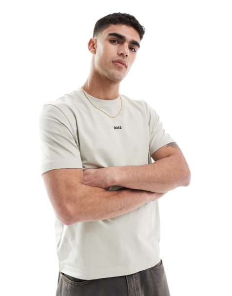 BOSS Orange Tchup t-shirt in beige - view 1