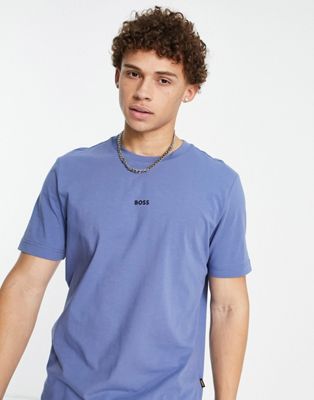 BOSS Orange Tchup t-shirt in blue - ASOS Price Checker