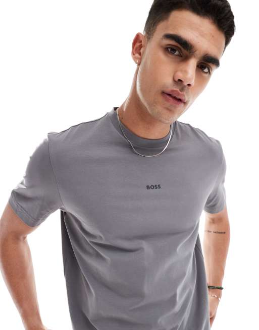 BOSS Orange – Tchup – T-Shirt in Dunkelgrau