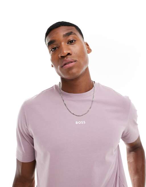 BOSS Orange - Tchup - T-shirt in lichtpaars