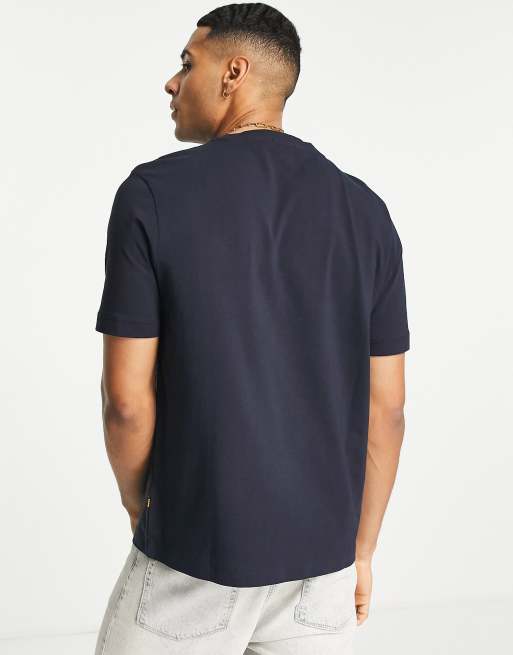 BOSS Orange – Tchup – T-Shirt in Marineblau, 4 von 4