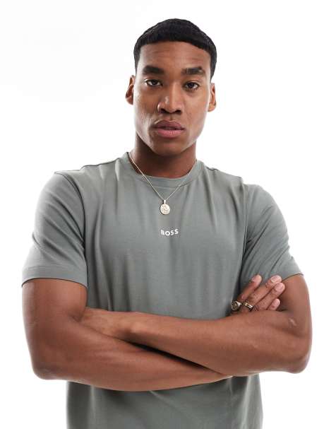 BOSS Orange – TChup – T-Shirt in Schiefergrau - view 1