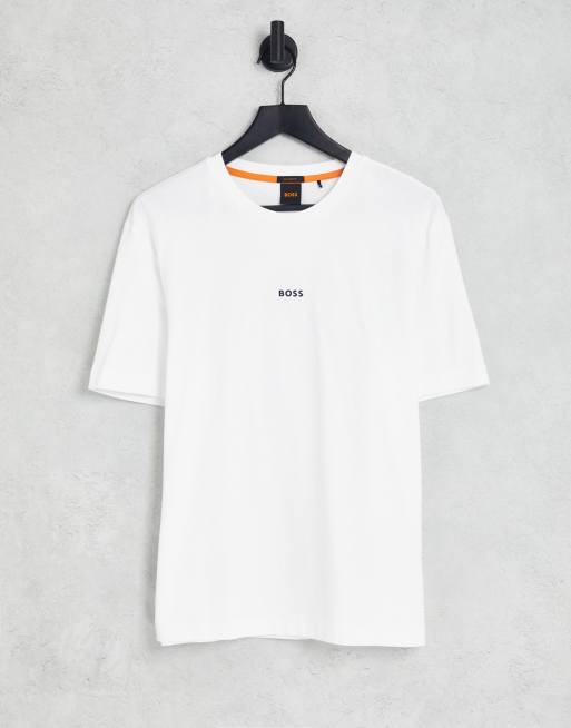 BOSS Orange Tchup t shirt in white