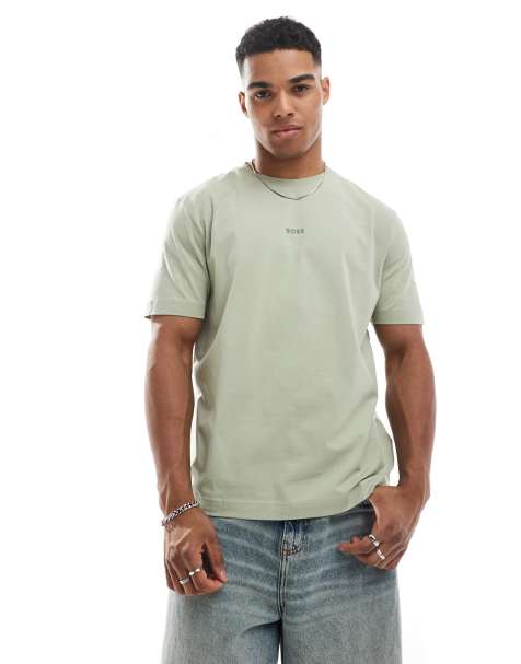 Boss Orange Tchup logo t-shirt in green