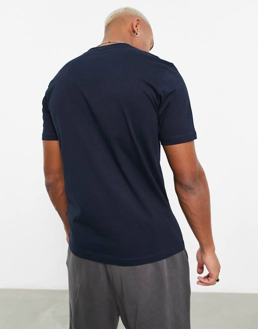 BOSS Orange – TeeArt – Granatowy luźny T-shirt z dużym logo, 2 z 4