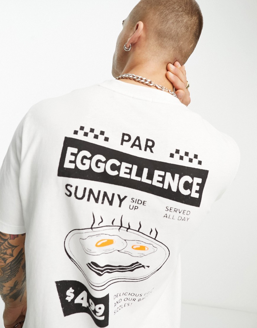 BOSS Orange TeeEggcellent relaxed fit t-shirt in white with back print
