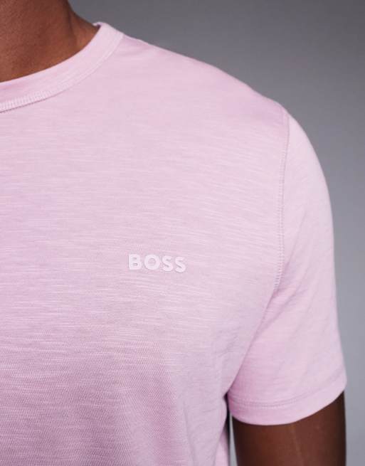 BOSS Orange – Tegood – Jasnofioletowy T-shirt, 5 z 5