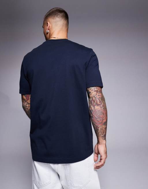 BOSS Orange - Te_Mextour - T-shirt regular fit blu navy con stampa di Jeep carico, 3 di 4