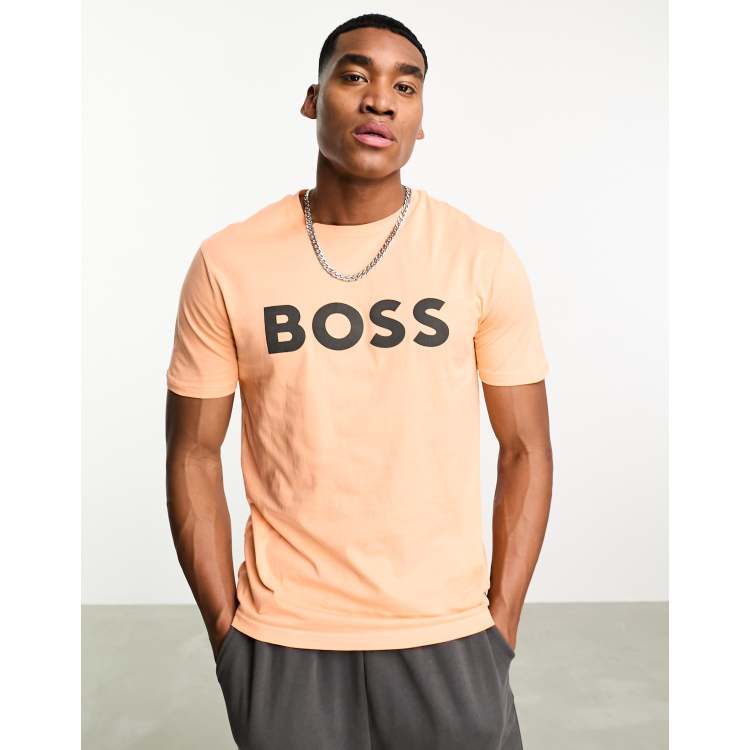 Hugo boss t clearance shirt orange