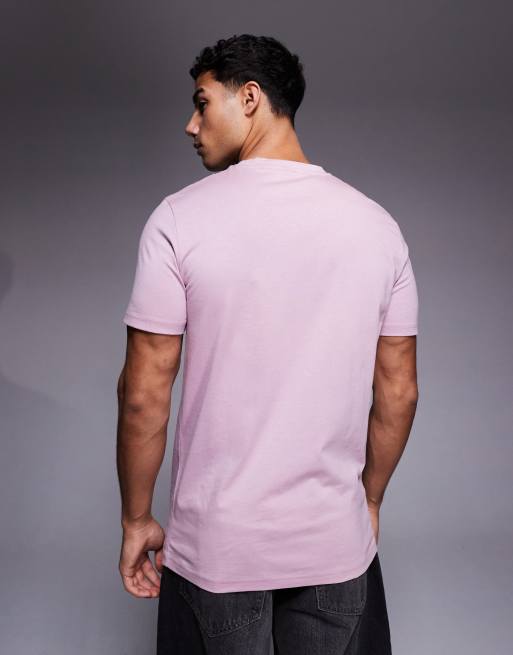 BOSS Orange – Thinking – Ljuslila t-shirt med logga på bröstet, 3 av 5