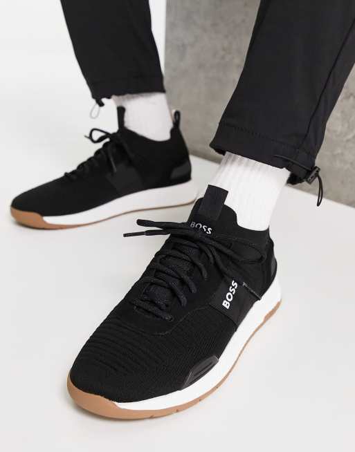 Boss best sale knitted trainers