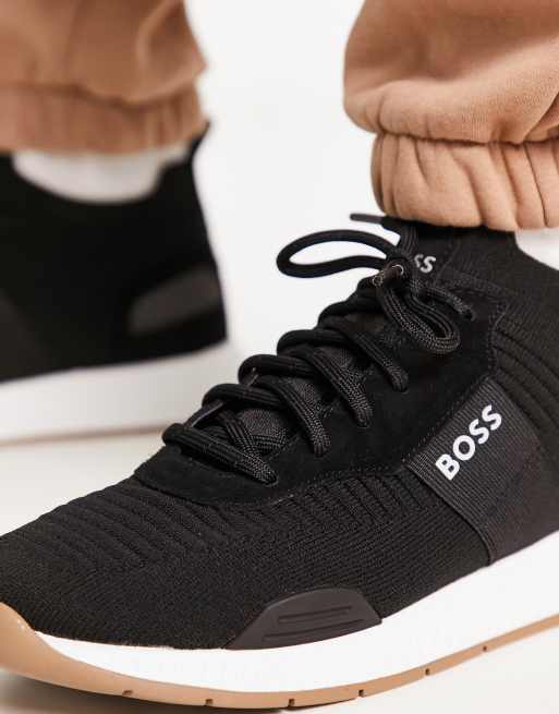 Hugo boss sale orange sneakers