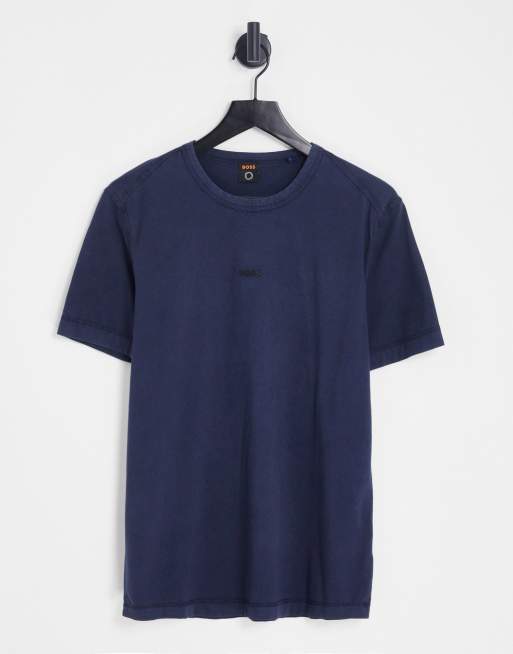 BOSS Orange Tokks t-shirt in washed navy | ASOS