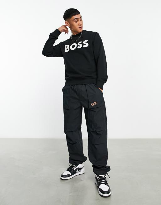 Grey and orange hugo clearance boss tracksuit