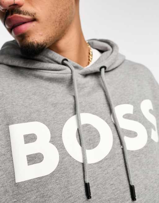 WebasicHood | in Orange ASOS sweatshirt grey light/pastel BOSS