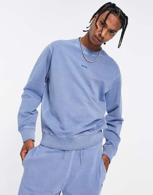 BOSS | Wefade in regular sweatshirt ASOS fit blue Orange