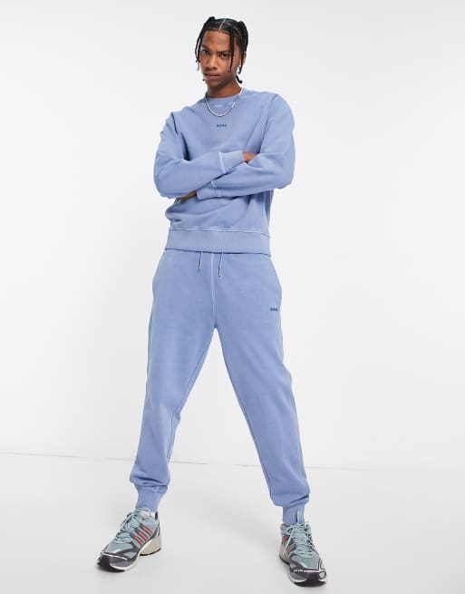 Orange in ASOS sweatshirt blue BOSS Wefade regular fit |