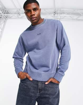 BOSS Orange - Wefade - Sweat - Bleu délavé