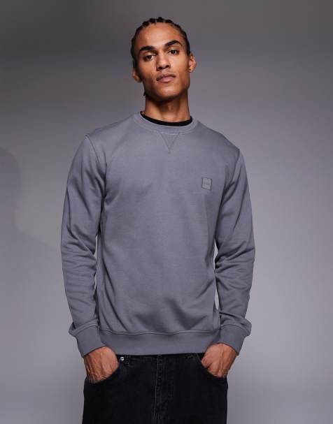 Boss Orange Westart small logo sweatshirt in gray - view 1