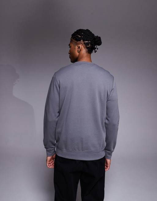 Boss Orange Westart small logo sweatshirt in mid green, 3 of 5