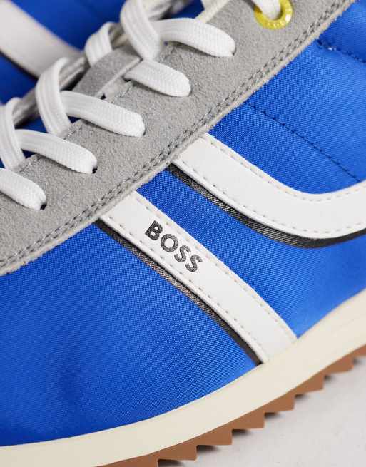 BOSS Orange zayn low sneakers in blue, 4 of 5