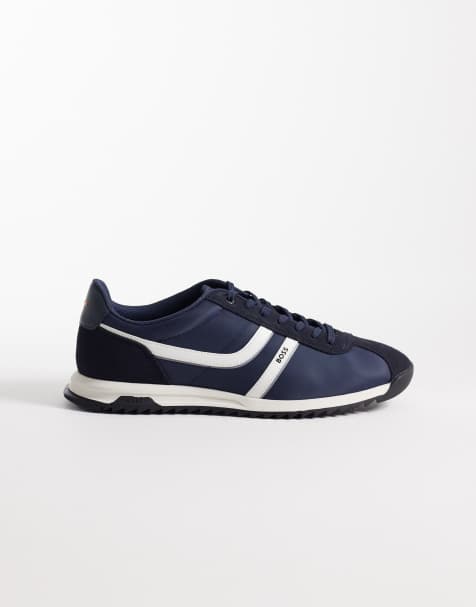 BOSS Orange zayn low sneakers in navy - view 1