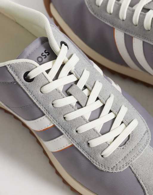 BOSS Orange - Zayn - Mellemgrå lave sneakers, 4 af 5
