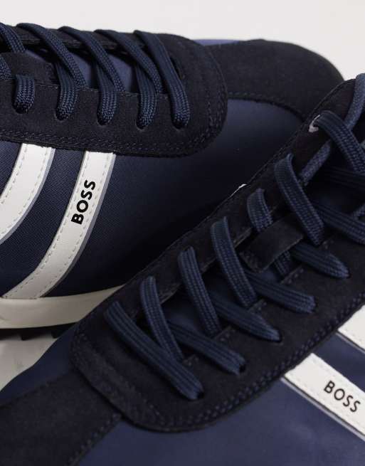 BOSS Orange - Zayn - Sneakers basse blu navy, 3 di 5