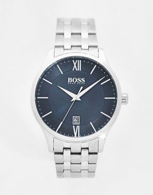 BOSS mens black dial bracelet watch in silver 1513896 - ASOS Price Checker