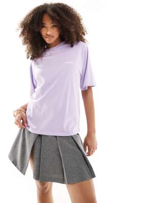 BOSS - Oversize-T-Shirt in Flieder-Lila