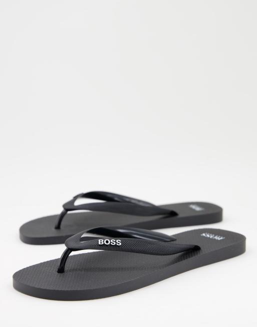 BOSS Pacific flip flops in black