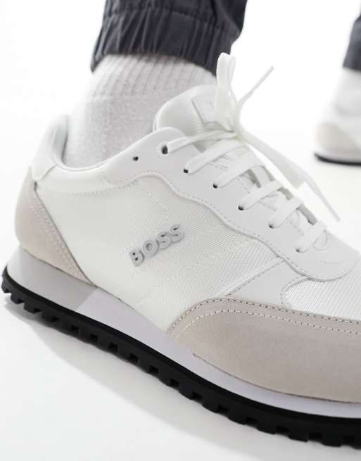 BOSS – Parkour – Biało-beżowe buty sportowe do biegania, 2 z 5