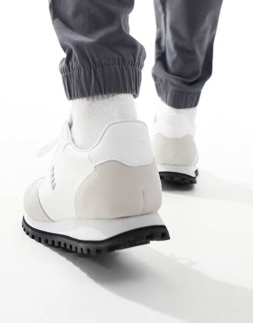 BOSS Parkour runner sneakers in white and beige, 4 of 5
