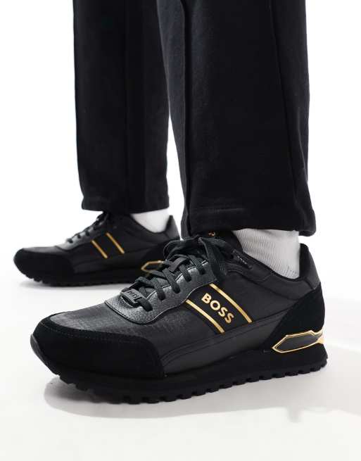 Hugo boss gold trainers best sale